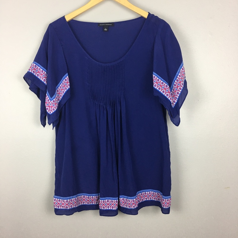Banana Republic Handkerchief  Top  Size L   A16